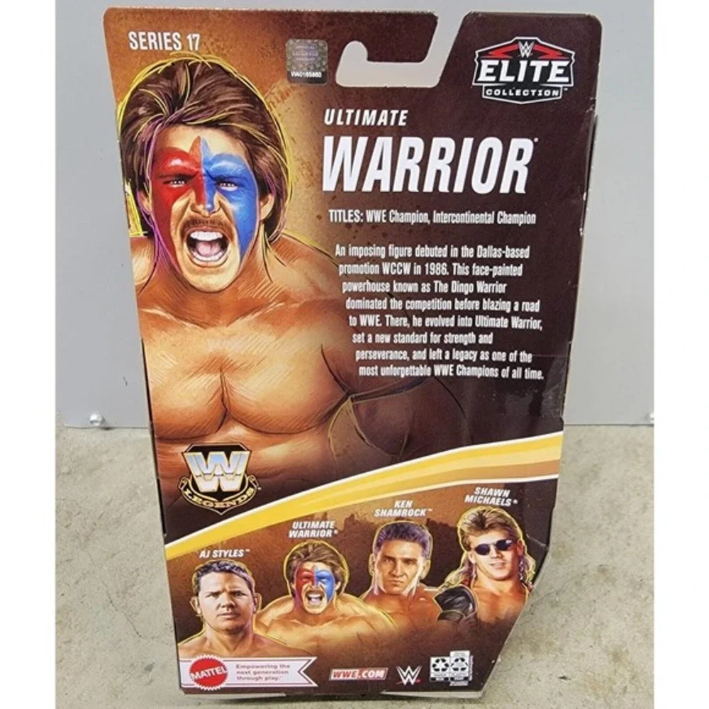WWE Legends Series 17 Elite Collection‎ Ultimate Warrior Action Figure New Dingo